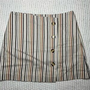 Altar'd State Multicolor Striped Skirt